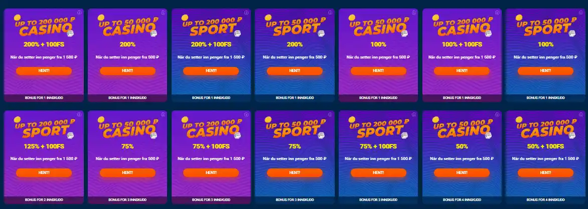 Bonuser og Kampanjer hos Mostbet